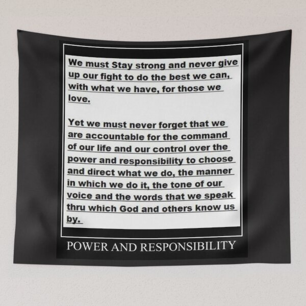Item preview, Power and Responsibility designed and sold by Infopreneur123.