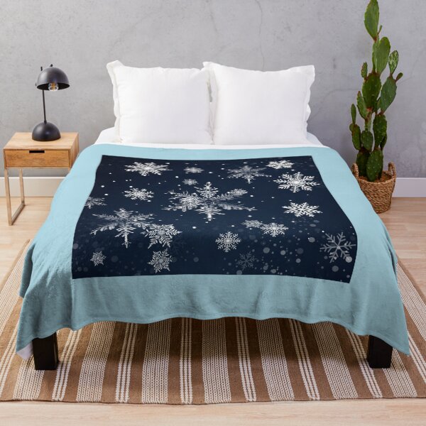 Item preview, Falling snowflakes winter night designed and sold by RemieJames.