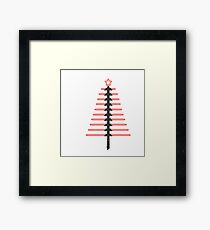 LightSaber Christmas Framed Print