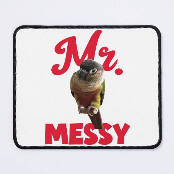 Item preview, Mr. Messy Green Cheek Conure design | Conure | Small Parrot | Parakeet | Parrot lover designed and sold by TatianaLG.