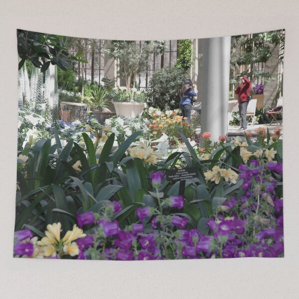 Item preview, Botanical Flower Garden featuring Bellflowers and Easter Lilies designed and sold by VistaViews.