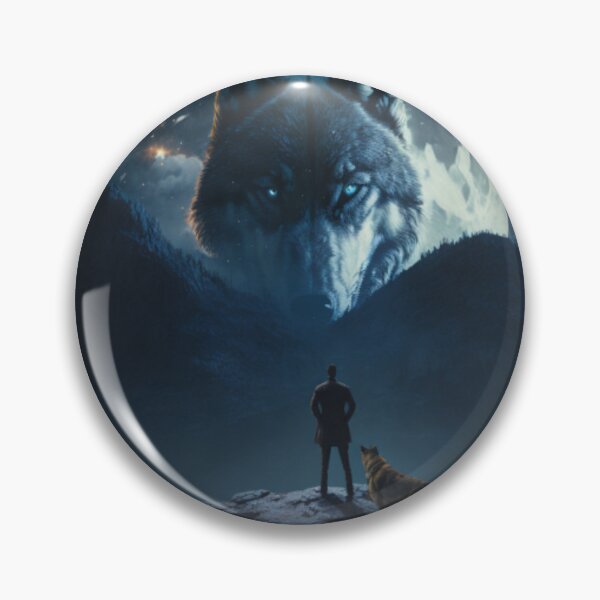 Item preview, wolf between the mountains designed and sold by Rook-art.