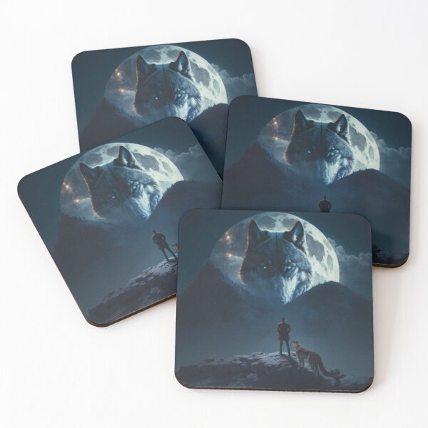 Item preview, wolf between the mountains designed and sold by Rook-art.