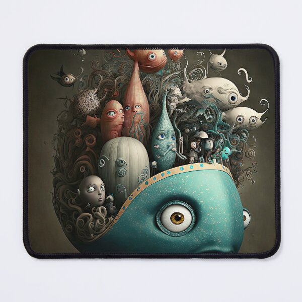 Item preview, Weird strange art with lovely cute monster and creatures designed and sold by mrlongfield.