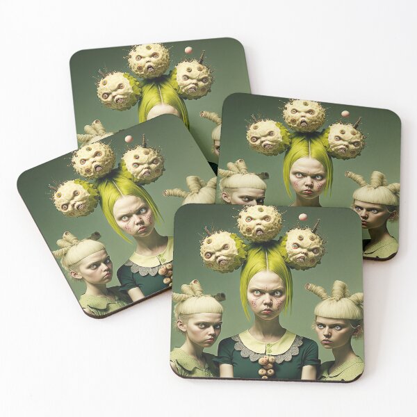 Item preview, Weird strange art with lovely cute monster and human creatures designed and sold by mrlongfield.