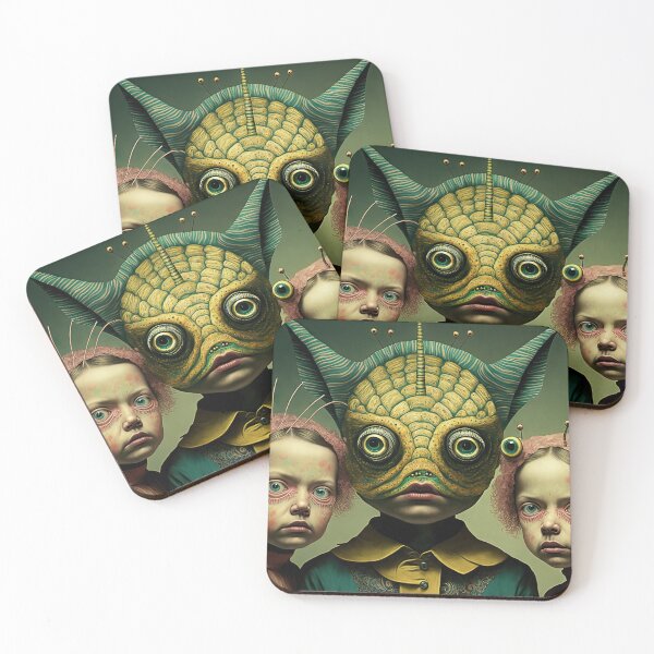 Item preview, Weird strange art with lovely cute human creatures designed and sold by mrlongfield.
