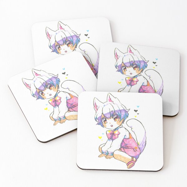 Item preview, White and fuzzy dog boy chibi designed and sold by tshuki.