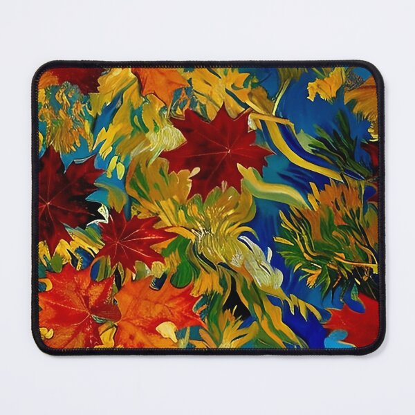 Item preview, Fall Leaves Floating Ripples on the Water Van Gogh Style Painting designed and sold by sunflowerlight.