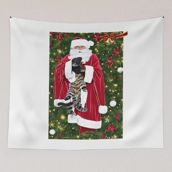 Item preview,  Santa Cat Claus 2023 Sticker designed and sold by SociableAnimals.