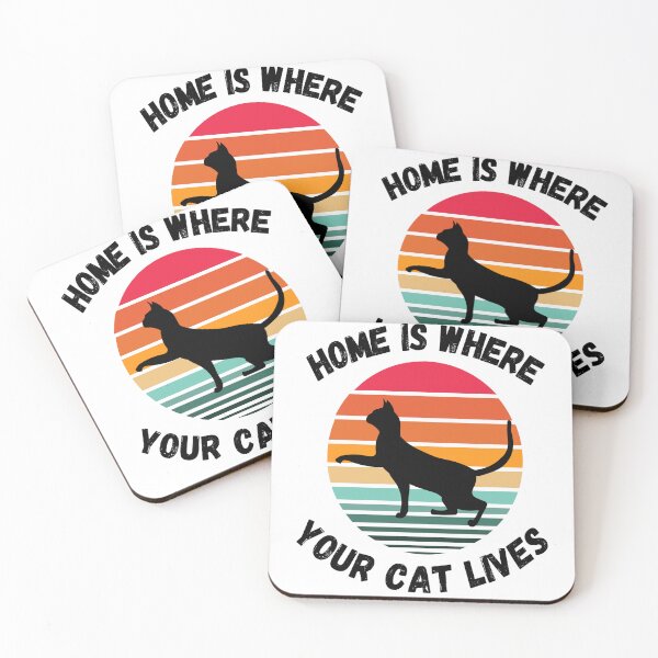 Item preview, Home Is Where Your Cat Lives.  designed and sold by Sloyar.