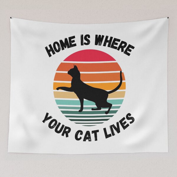 Item preview, Home Is Where Your Cat Lives.  designed and sold by Sloyar.