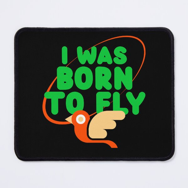 Item preview, I Was Born To Fly Design, Small Parrot, Inspirational quote, Bird lover designed and sold by TatianaLG.