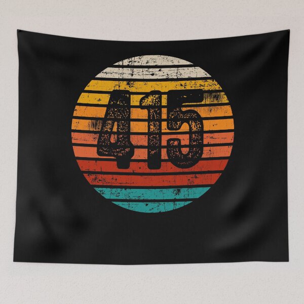 Item preview, Distressed Vintage Sunset 415 Area Code designed and sold by Gold Wings Tees.