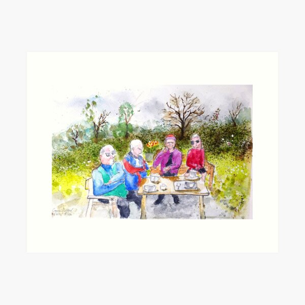 Chilly at the Cuppa Coffee Art Print