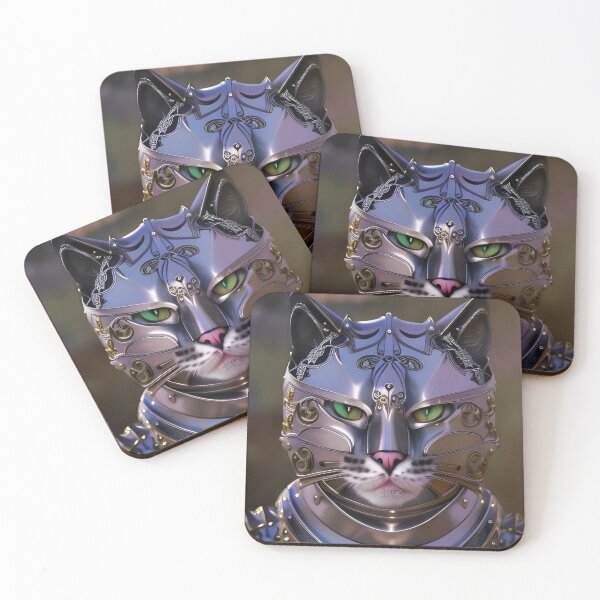 Item preview, Silver armour feline designed and sold by RiaKarma.