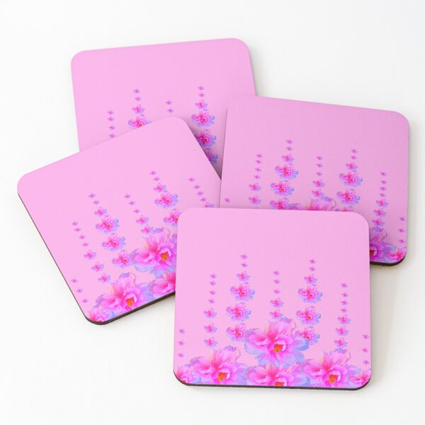 Item preview, PINK GARDEN FLOWERS DESIGN PINK ART designed and sold by sharlesart.