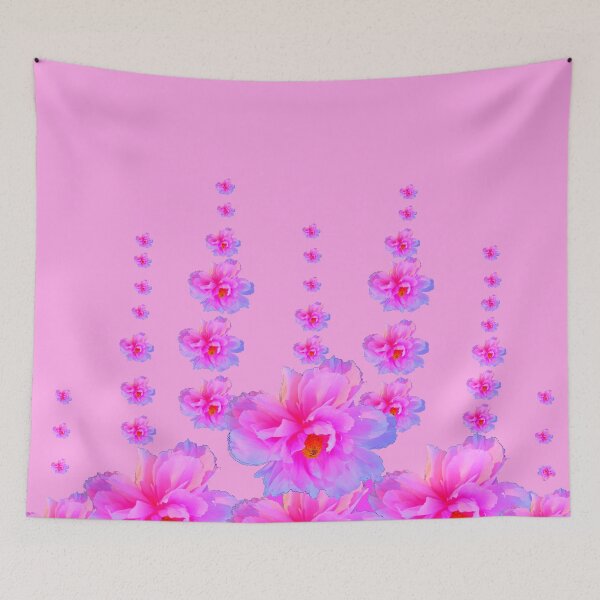 Item preview, PINK GARDEN FLOWERS DESIGN PINK ART designed and sold by sharlesart.