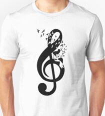 Treble Clef - guitar Unisex T-Shirt