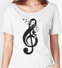 Treble Clef - Flute Women's Relaxed Fit T-Shirt
