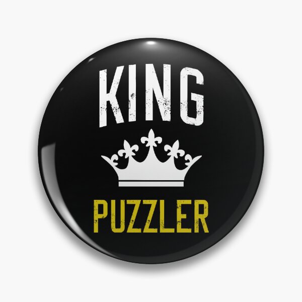 Item preview, King Puzzler Jigsaw Puzzle Lover Funny Pun Gift designed and sold by TheMagicKrew.