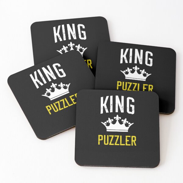 Item preview, King Puzzler Jigsaw Puzzle Lover Funny Pun Gift designed and sold by TheMagicKrew.