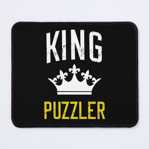 Item preview, King Puzzler Jigsaw Puzzle Lover Funny Pun Gift designed and sold by TheMagicKrew.