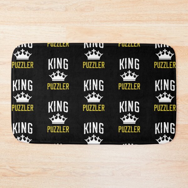 Item preview, King Puzzler Jigsaw Puzzle Lover Funny Pun Gift designed and sold by TheMagicKrew.