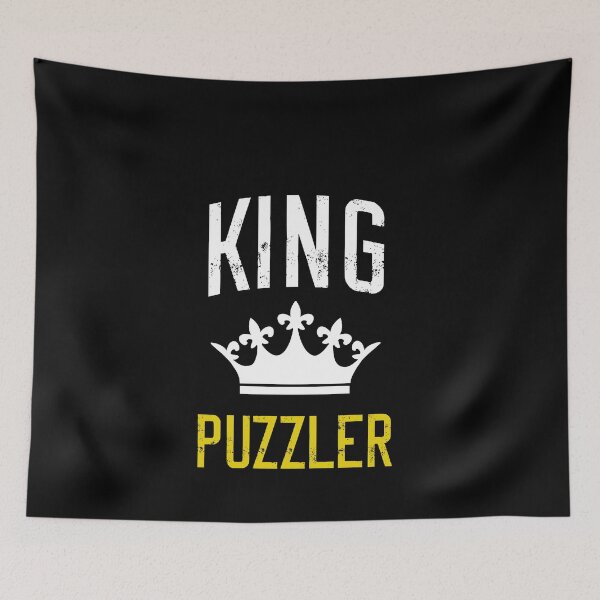 Item preview, King Puzzler Jigsaw Puzzle Lover Funny Pun Gift designed and sold by TheMagicKrew.