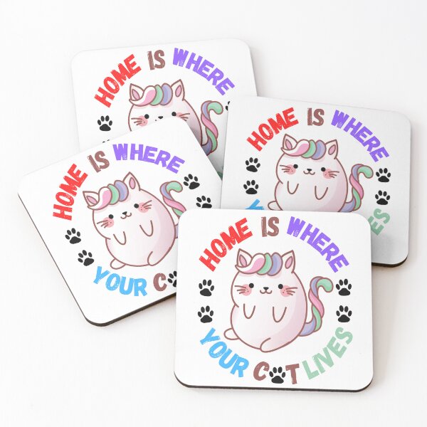 Item preview, Home Is Where Your Cat Lives.  designed and sold by Sloyar.