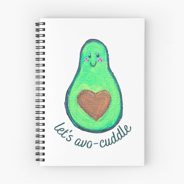 Item preview, let's avo-cudddle avocado valentine designed and sold by DaughertyDraws.