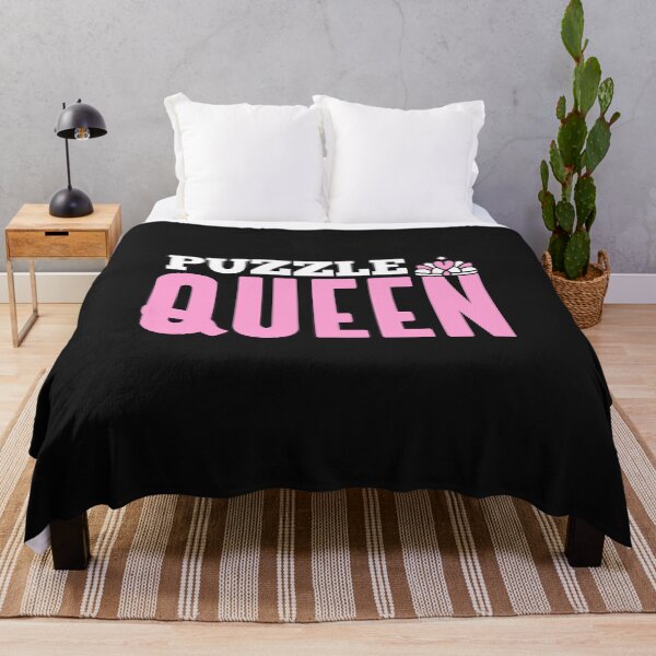 Item preview, Puzzle Queen Jigsaw Puzzle Lover Funny Pun Gift designed and sold by TheMagicKrew.
