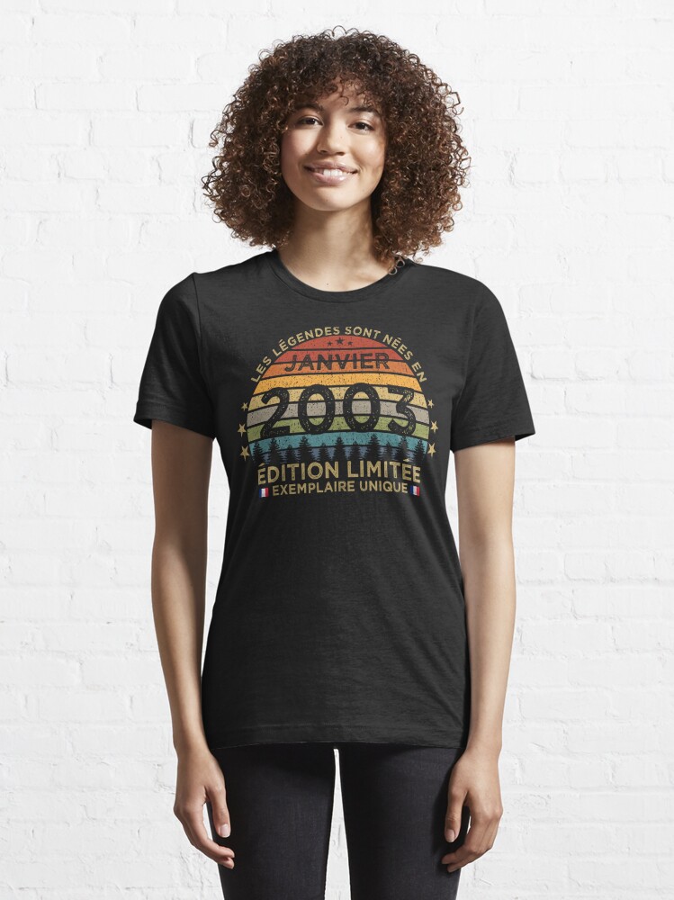 T SHIRT ANNIVERSAIRE 20 ANS