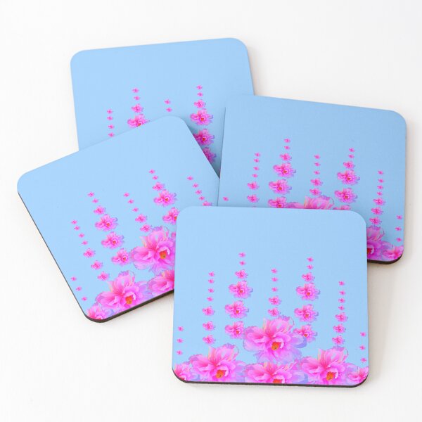 Artikelvorschau, ROSA GARTEN BLUMENDESIGN BLAU FARBE ART entworfen und verkauft von sharlesart.