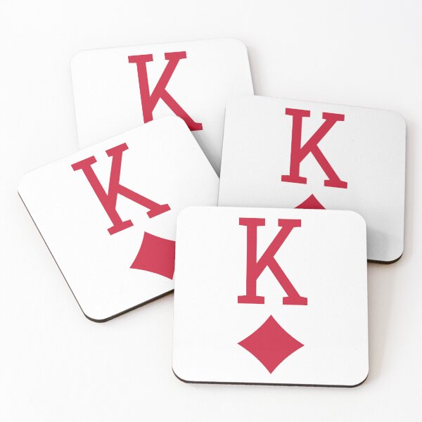 Item preview, Red diamonds King playing card Family Game designed and sold by FrenchsTuck.