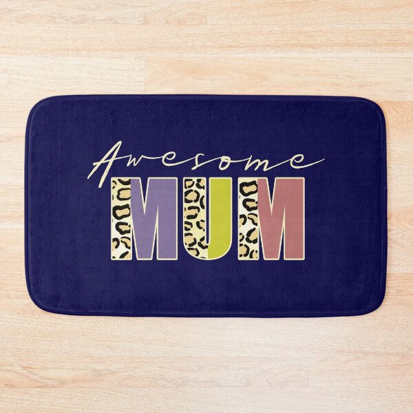 Item preview, Awesome Mum Leopard Print Text Retro Family Quote designed and sold by CRHPOD20.