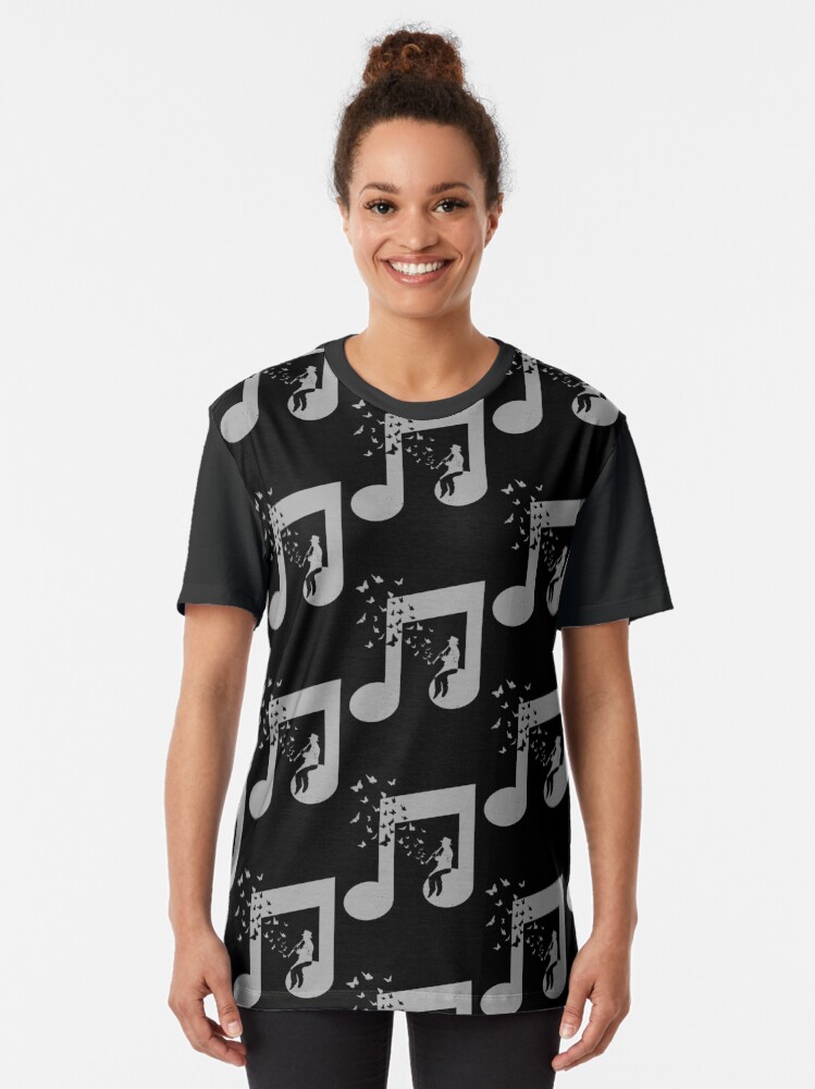 Alternate view of Clarinet - Music Graphic T-Shirt