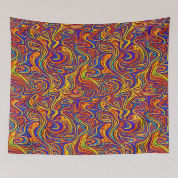 Item preview, Abstract psychedelic pattern designed and sold by CasualMadness.