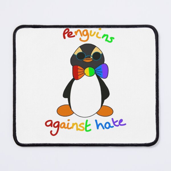 Item preview, Penguins Against Hate Pride Flag designed and sold by NatLeBrunDesign.