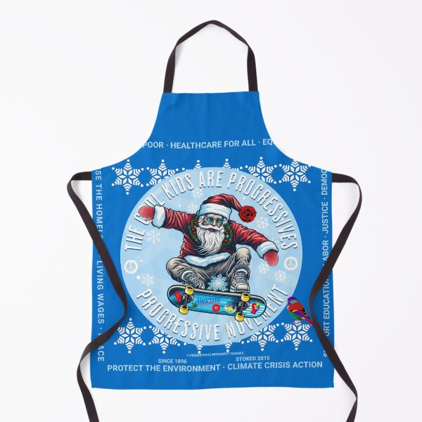 Item preview, PMD00208 Diseños de movimiento progresivo Santa Skater patines en patineta diseño divertido en azul Diseño divertido de Navidad con Birdie progresivo designed and sold by ProgressiveLeft.