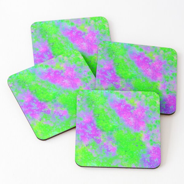 Item preview, Purple Green Cloud Collective Abstract Painting Splatters designed and sold by that5280lady.