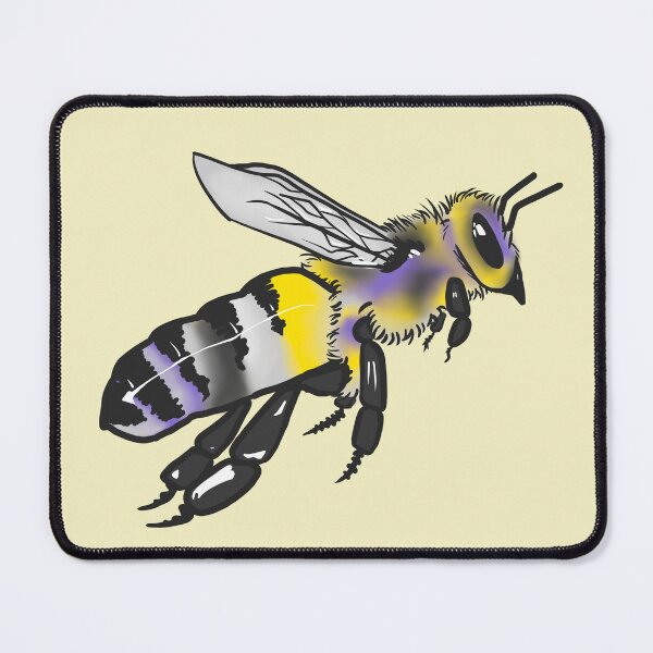 Item preview, Non-binary Pride Bee designed and sold by Maverick Jenson.