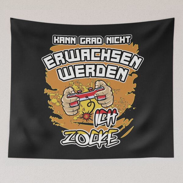 Item preview, "...Ich zocke". Lustiges Design Für Gamer / Zocker designed and sold by silentcolors.