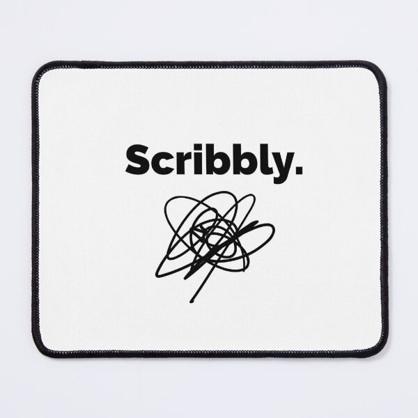 Item preview, Scribbly black. designed and sold by LettersOnStuff.