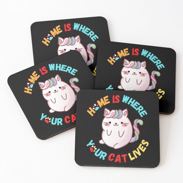Item preview, Home Is Where Your Cat Lives.  designed and sold by Sloyar.