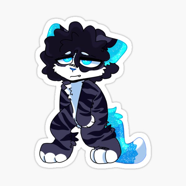 "moping around" Sticker for Sale by neoncitykatz Redbubble
