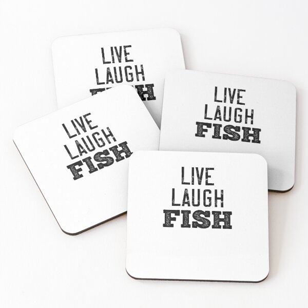 Item preview, Live Laugh Fish Funny Fishing Humor Sarcastic Fishing Lover designed and sold by TheMagicKrew.