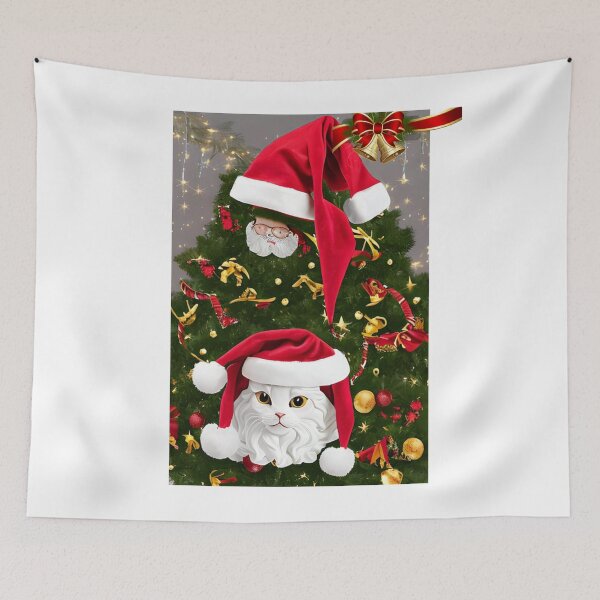 Item preview, Santa Cat Claus 2023 Sticker designed and sold by SociableAnimals.