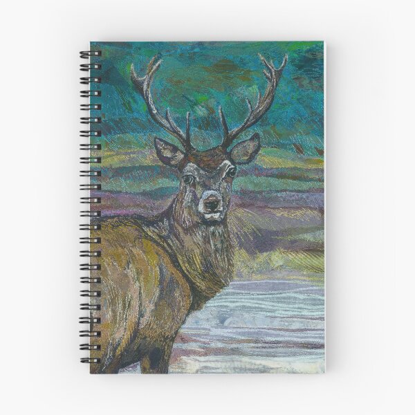 Item preview, Standing Proud - Stag Embroidery - Textile Art designed and sold by RWTextileArt.