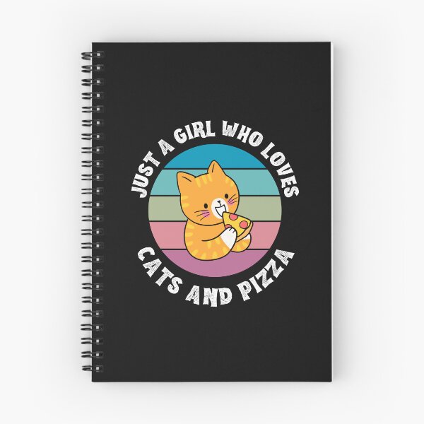 Item preview, Girl Who Loves Cats and Pizza Cat Pet Cute Foodie Funny Happy Witty Joke Sarcastic Spiritual Animal Birthday Gift designed and sold by EpsilonEridani.
