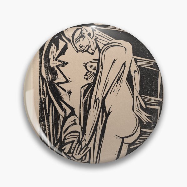 Item preview, Ernst Ludwig Kirchner Female Nude Before a Cabinet  designed and sold by TeeARTHY.